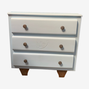 Sky blue chest of drawers