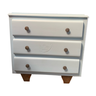 Sky blue chest of drawers