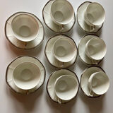 Service à thé en porcelaine signé union k
