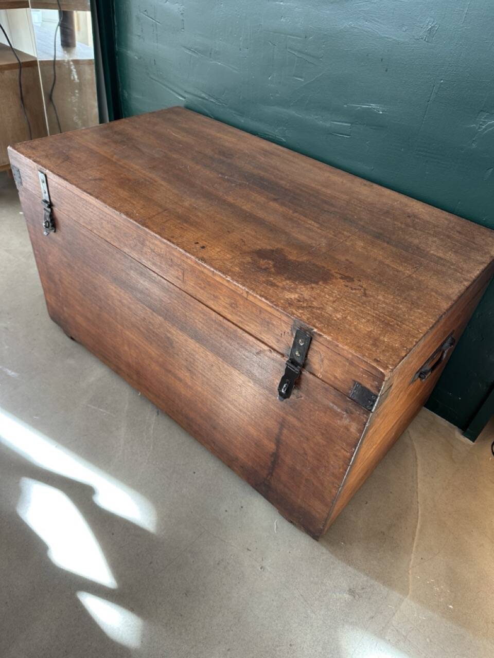 Old wooden trunk