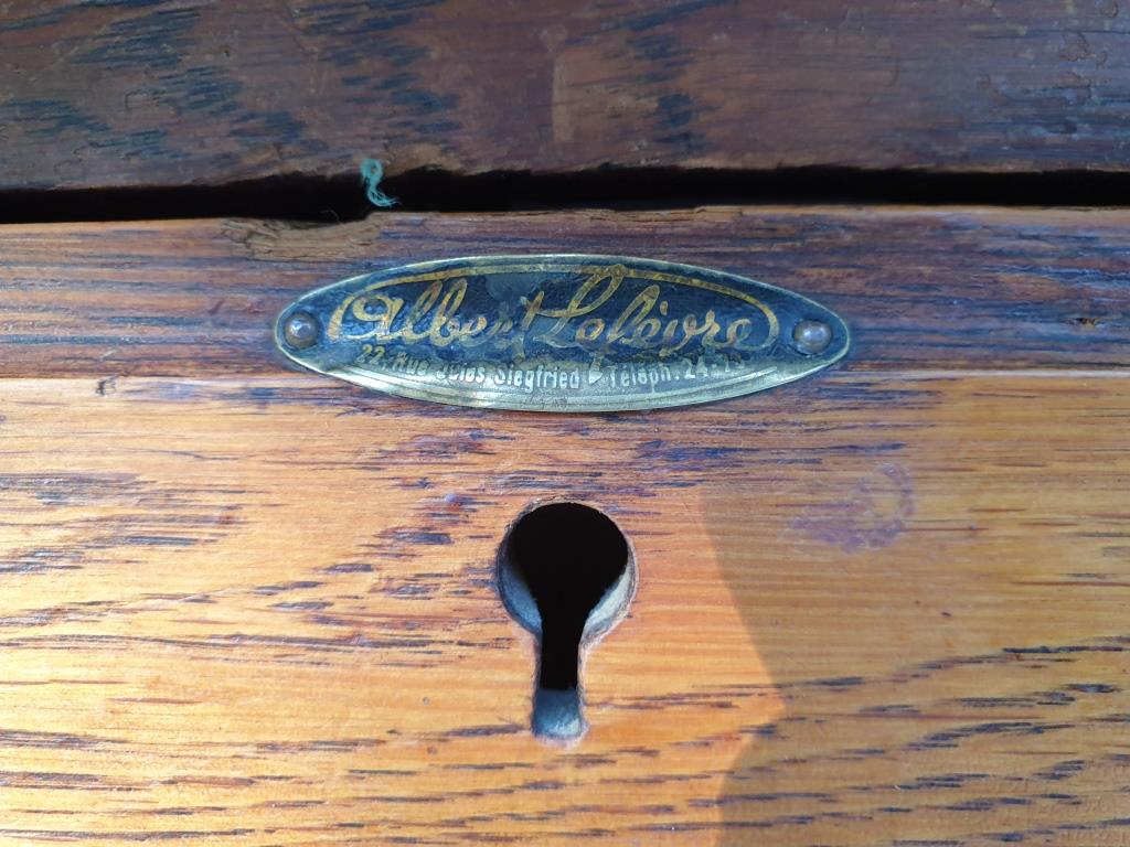 Minister's desk 1930 parquet oak