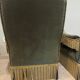 Paire de fauteuils en velours et tapisserie