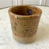 coffee service 6 cups and saucers, teapot and sugar bowl in ceramic / pottery / stoneware years 50-6