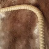 1970s rattan magazine rack