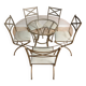 Dining set Pierre Vandel Paris – Glass table + 6 chairs