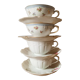4 tea cups or chocolate in Limoges porcelain