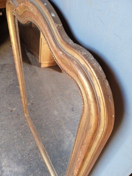 Mirror Louis Philippe XIXem gilding sheet 130/96cm