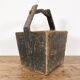 Antique wooden harvest bucket high