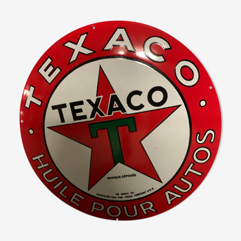 Texaco enamel plate