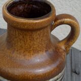Striped stoneware vase