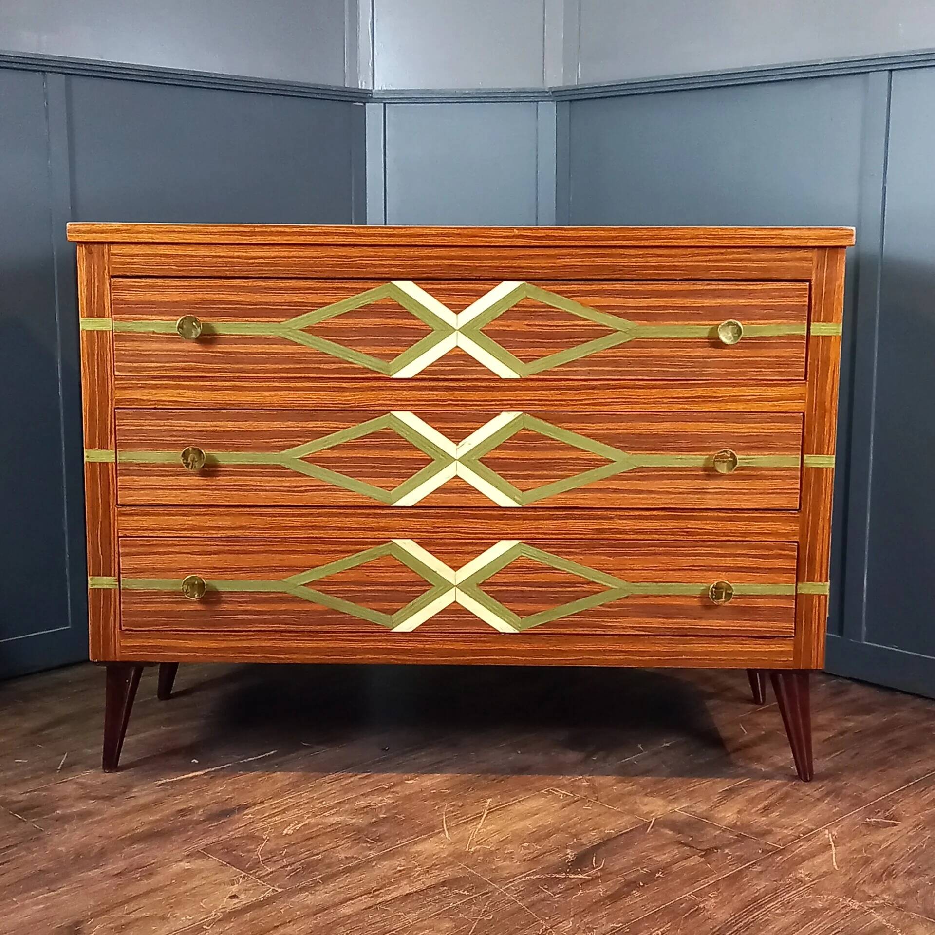 Italian mid-century chest of drawers Gio Ponti style
