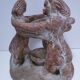 ceramic candlestick centrepiece terracotta patina