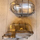 Pair of industrial wall lamps