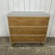 Vintage commode from the 50s-60s – cerused wood and grey