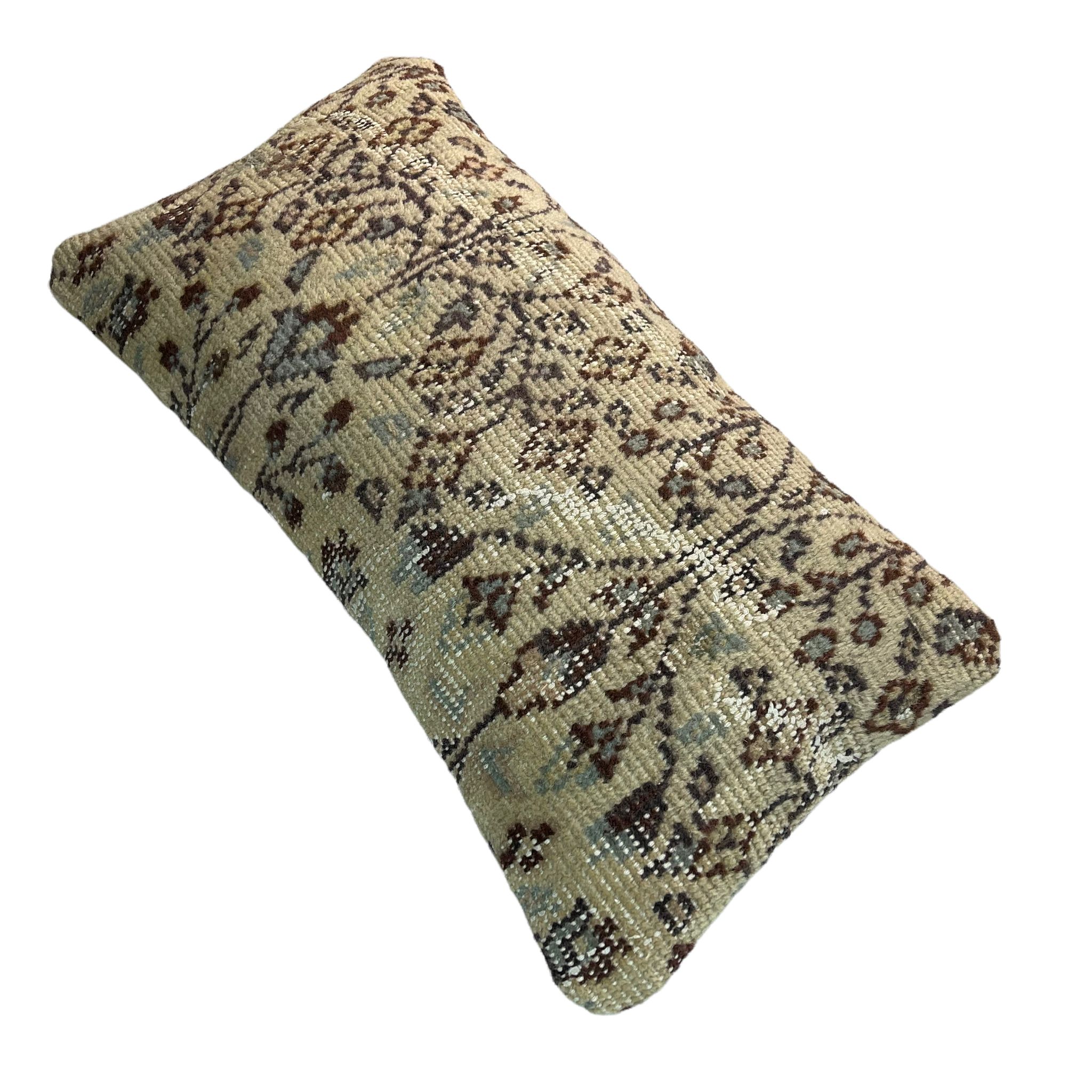 Housse de coussin vintage turque faite à la main, 30 x 60 cm