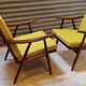 Pair of boomerang armchairs TON Bystřice (Thonet) by Antonin Suman 1960
