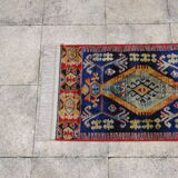 Izmir oriental rug 120x60 cm with vintage handmade Anatolian patterns