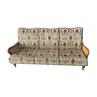 Retro sofa bed with canage
