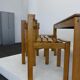 Furniture dining room table in Elm, country low 1970 s