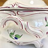 Old Lunéville oval vegetable tureen, street light model