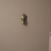 Brass mask wall sculpture African art handmade ethnic tribal decorative object