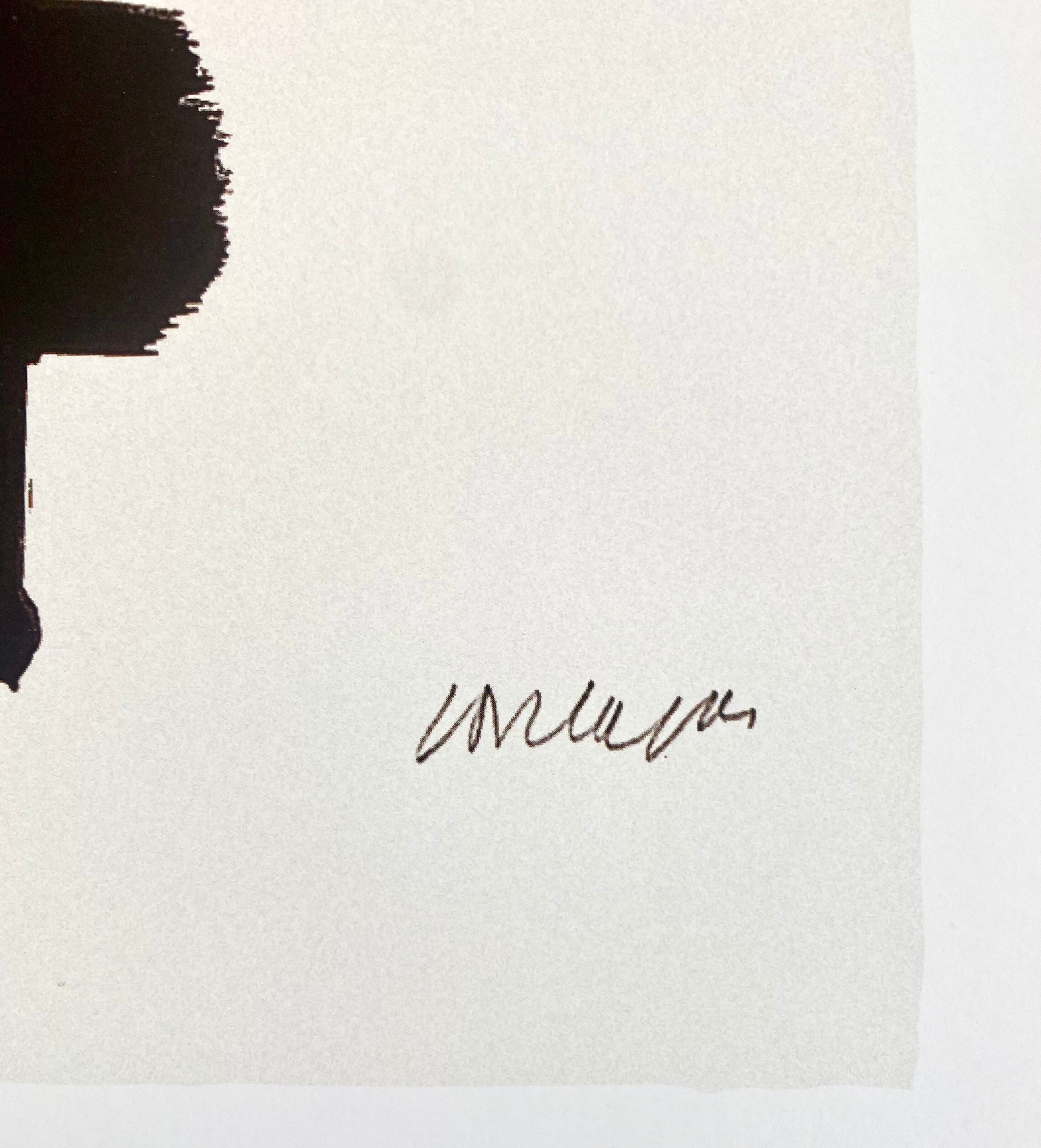 Offset print poster of Lithograph #3, Musée Soulages Rodez