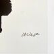 Offset print poster of Lithograph #3, Musée Soulages Rodez