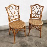 Pair of rattan chairs