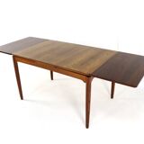 Extendable rectangular dining table in rosewood 'Emmedingen'