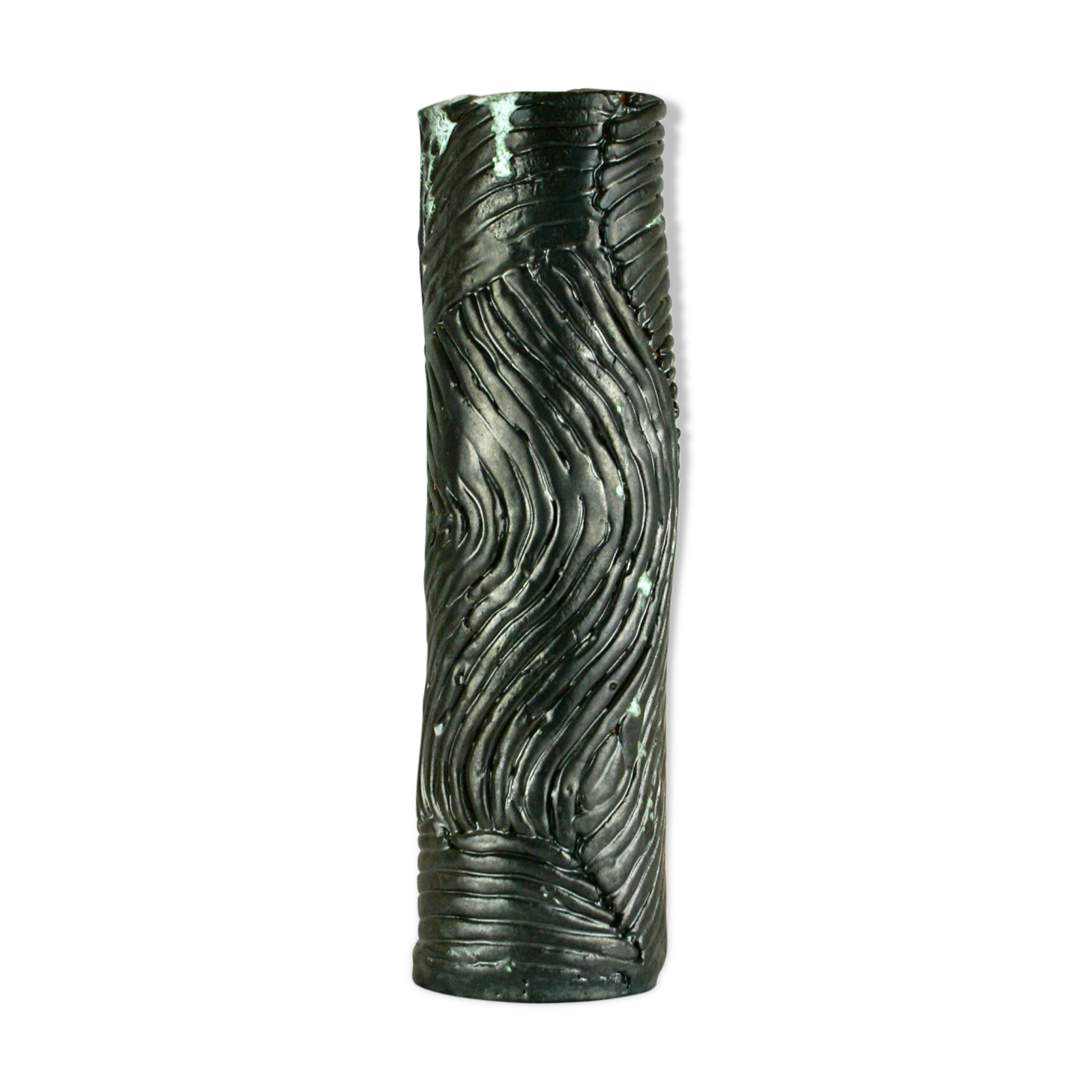 Brutalist ceramic vase, studio pottery