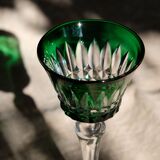 6 verres Baccarat Modèle Piccadilly en cristal doublé de couleurs