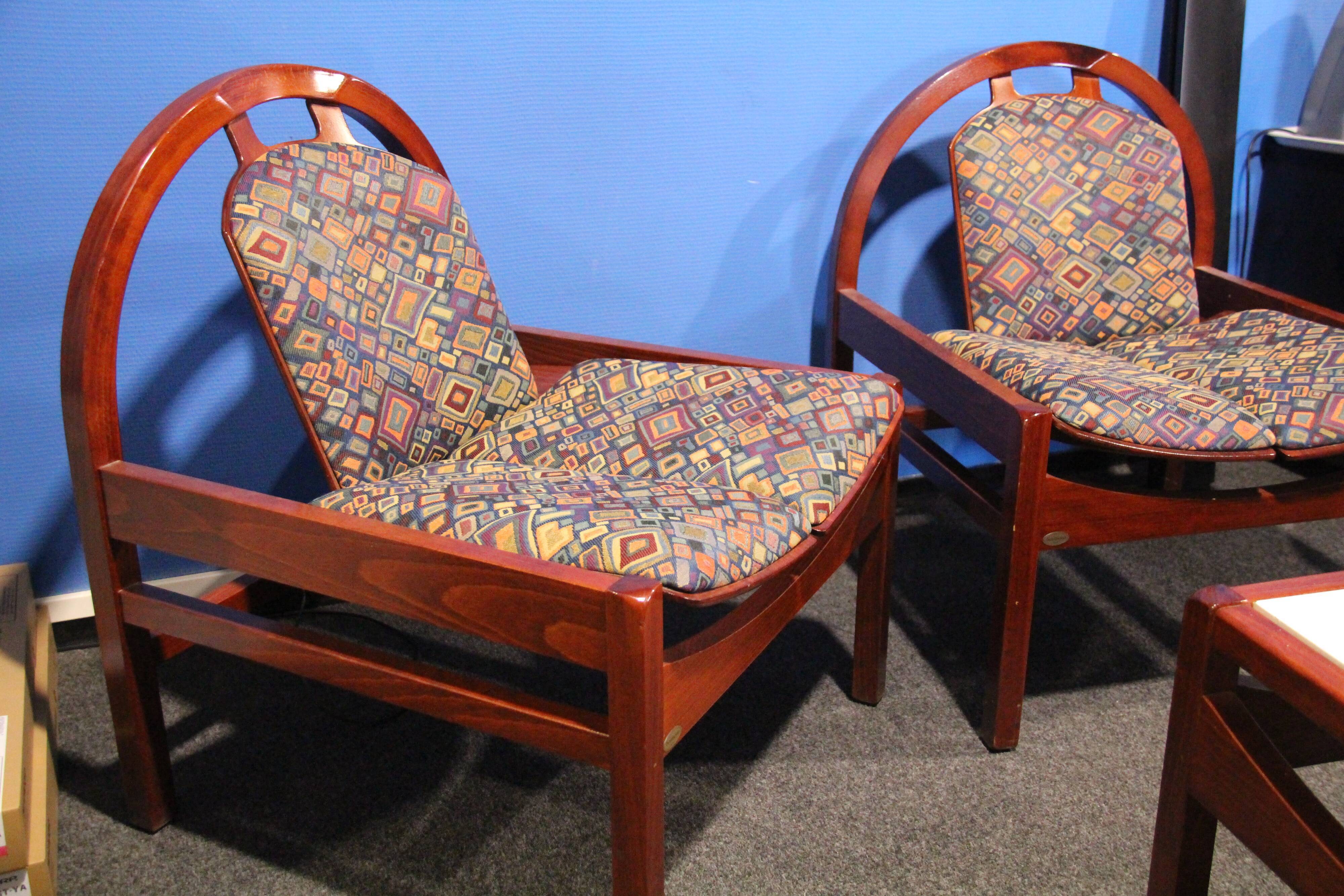 Baumann chairs and low table