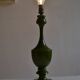 Vintage olive green lamp base circa 1970