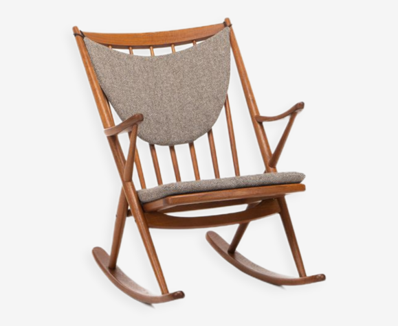 Rocking chair par Frank Reenskaug pour Bramin, Danemark, années 1960