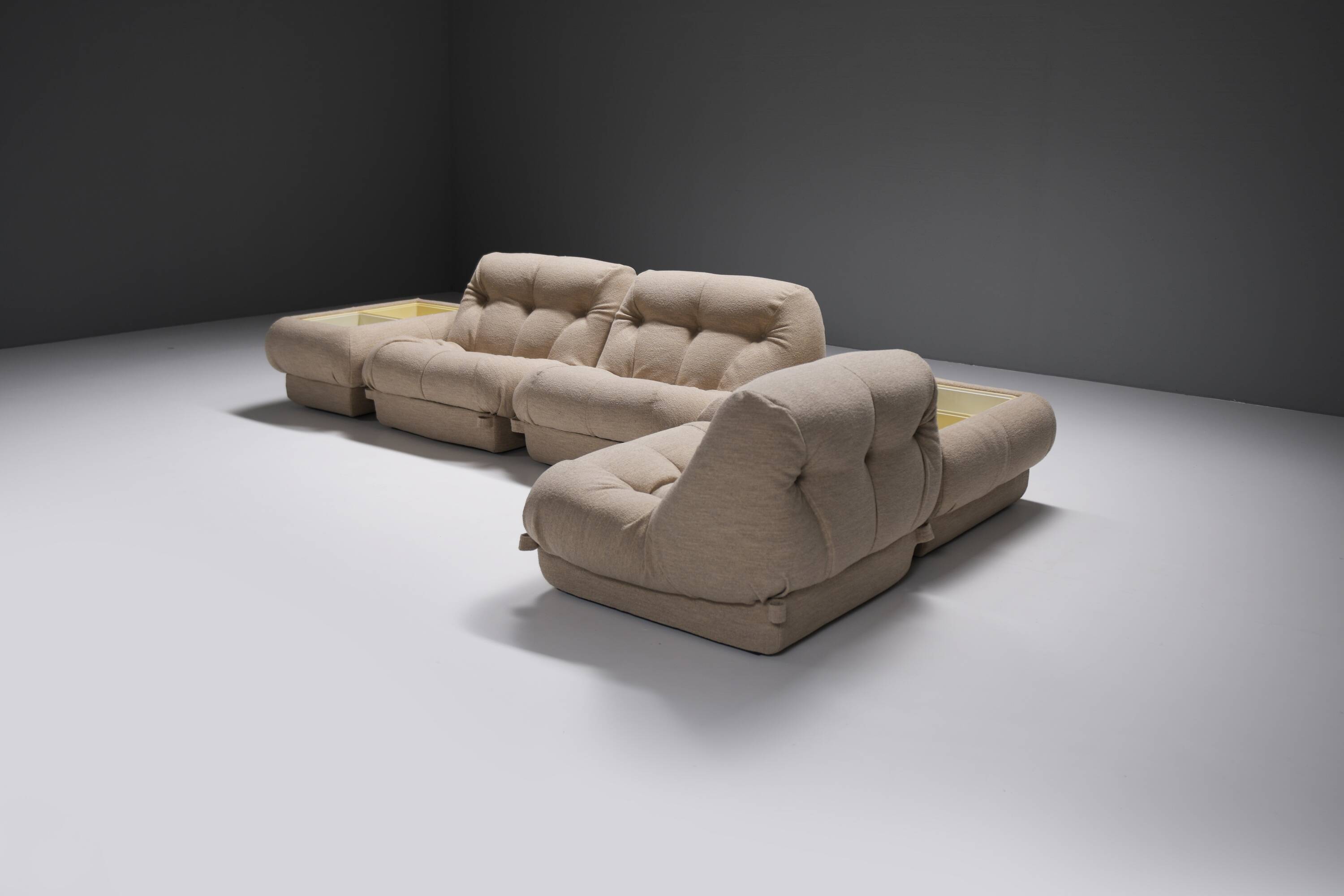 Great Vintage Nuvolone set in bouclé by Rino Maturi for MiMo Padova Italy