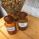 Vintage amber glass apothecary bottle