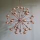 Chrome metal Sputnik chandelier, Space Age design, 1960.