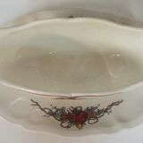 Sarreguemines earthenware gravy boat - OBERNAI