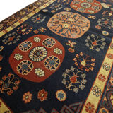 Handwoven antique wool khotan rug- 119x286cm