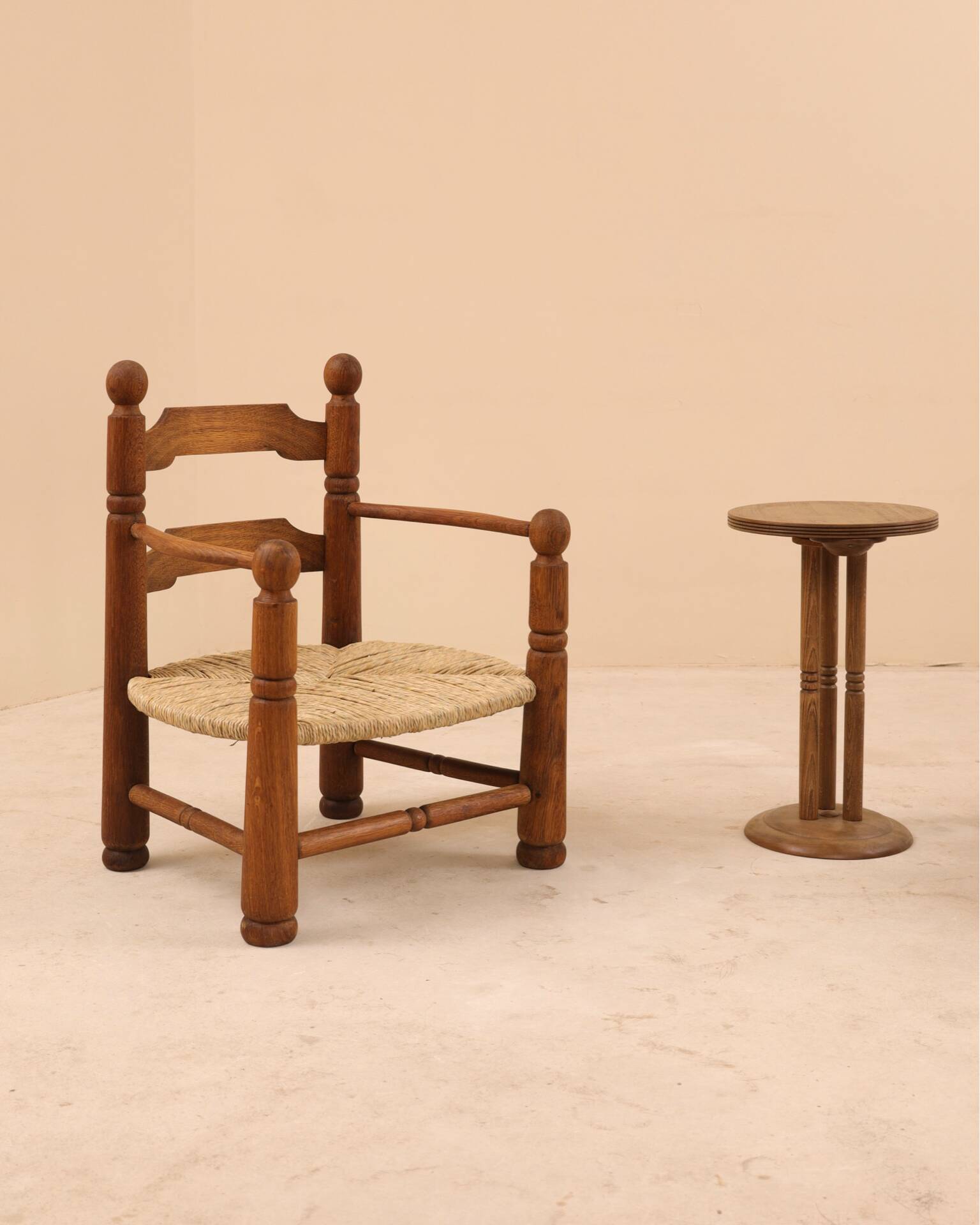 Fauteuils rustiques Charles Dudouyt, 1940’s