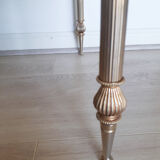 Marble and brass coffee table