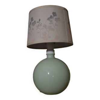 Lampe boule vert d'eau