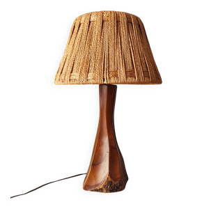 lampe brutaliste vintage - corde