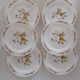 6 Flat plates Normandy apple decoration Arcopal france