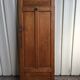 old sanitary door of the bank of France in oak
