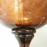 Grande coupe "de mariage" en verre de Biot de 40cm