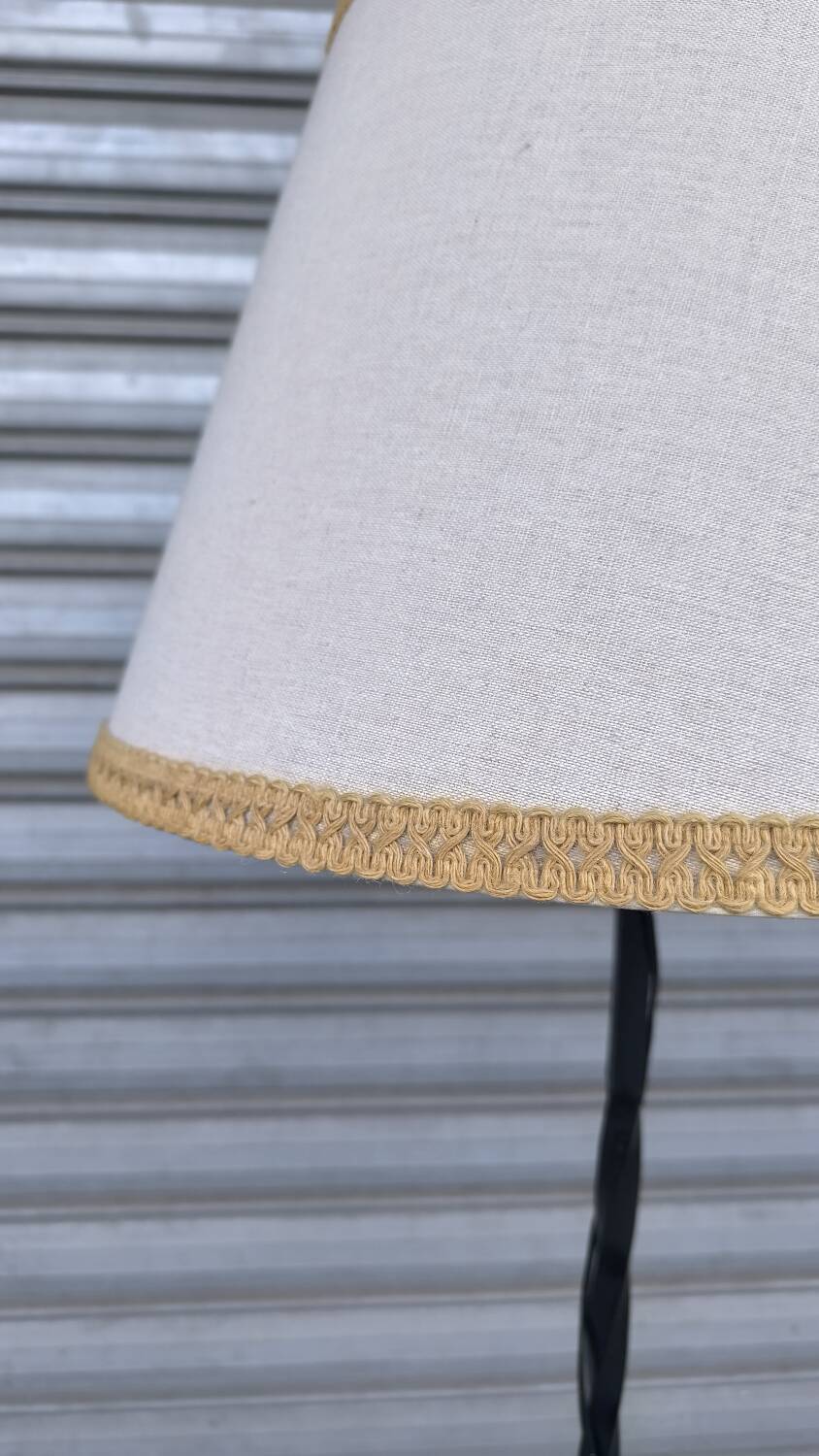 Wrought iron floor lamp from the 60s