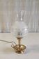 Table lamp in gilded brass and glass - mid 20th century.