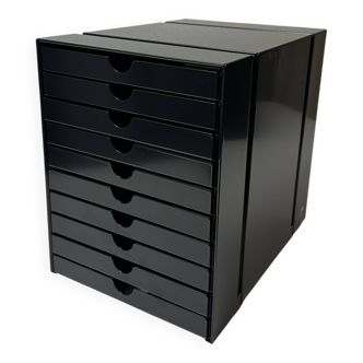 Caisson INOS USM Haller in Graphite Black (small drawers)