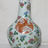 Large porcelain vase Chinese pink family China
